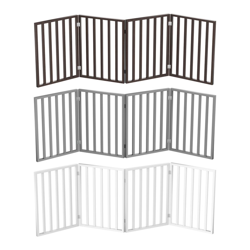 Petmaker Panel Wooden Free Standing Pet Gate & Reviews | Wayfair